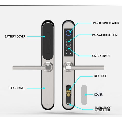 Keyless Home Fingerprint Smart Door Lock with App