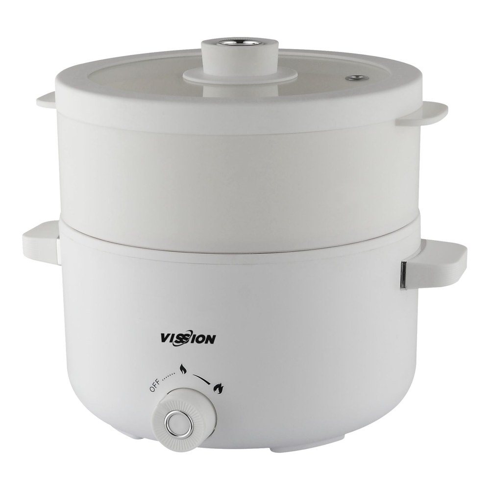 Electric Multi-Function Pot with Steamer (White)