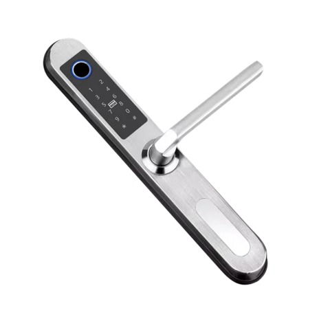 Wi-Fi Aluminium Door Fingerprint Handle Lock (Anti-Peep Code)